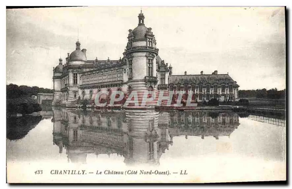 Chantilly — Le Château (Côté Nord-Ouest) — LL, n°433 - Frente