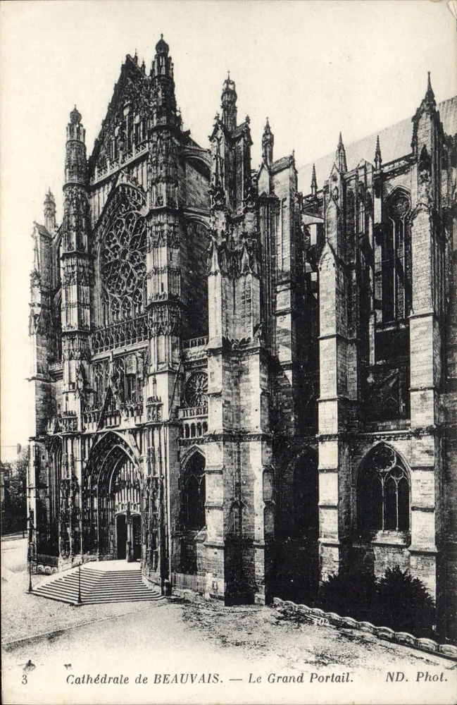 Kathedrale von BEAUVAIS — Der Große Portal — ND. Phot. - Vorderseite