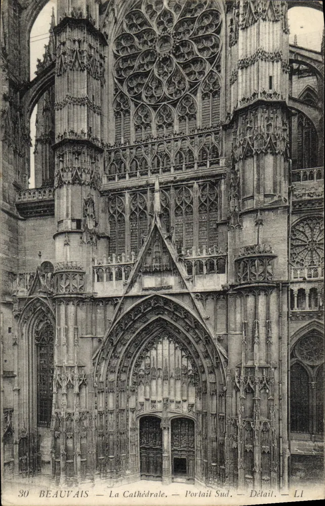 Beauvais — La Cathédrale — Portail Sud — Détail — LI - Vorderseite
