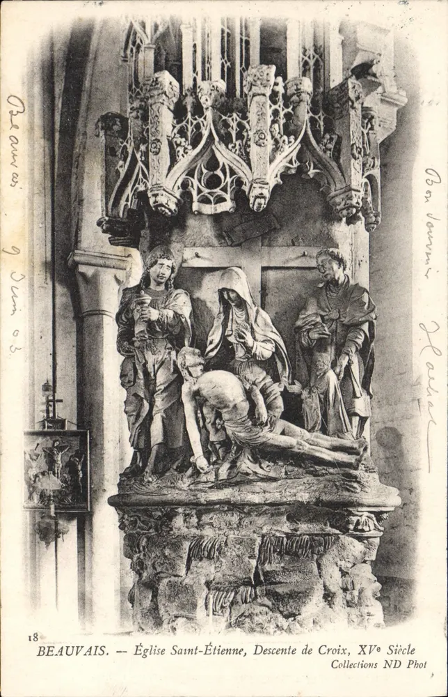 Beauvais — Kirche Saint-Étienne, Abstieg vom Kreuz, 15. Jahrhundert — Collections ND Phot - Vorderseite