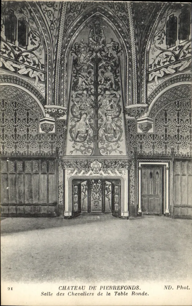 Château de Pierrefonds — Saal der Ritter der Runde Tafel — ND. Fot. - Vorderseite