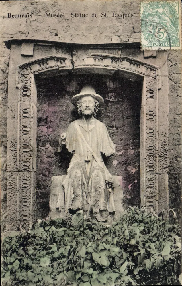 Beauvais - Museu - Estátua de São Tiago - Frente