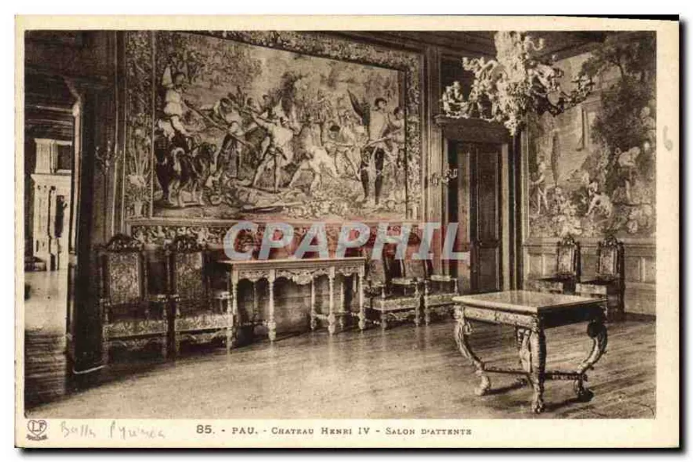 Pau - Schloss Henri IV - Wartezimmer — Langsouche Frères, Toulouse, n°85 - Vorderseite