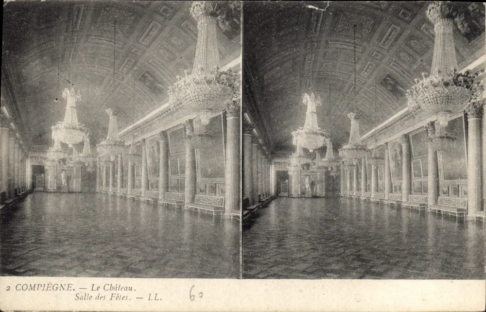 Compiègne — O Castelo. Sala das Festas — LL. n° 60 - Frente