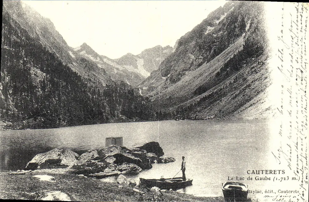 O Lago de Gaube (1.723 m) — Cauterets — Baylac, édit., Cauterets - Frente