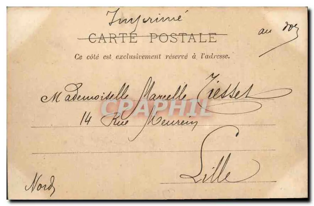 Palast von Fontainebleau — Galerie der Fastes — Verlag Fontainebleau. 63. - Rückseite