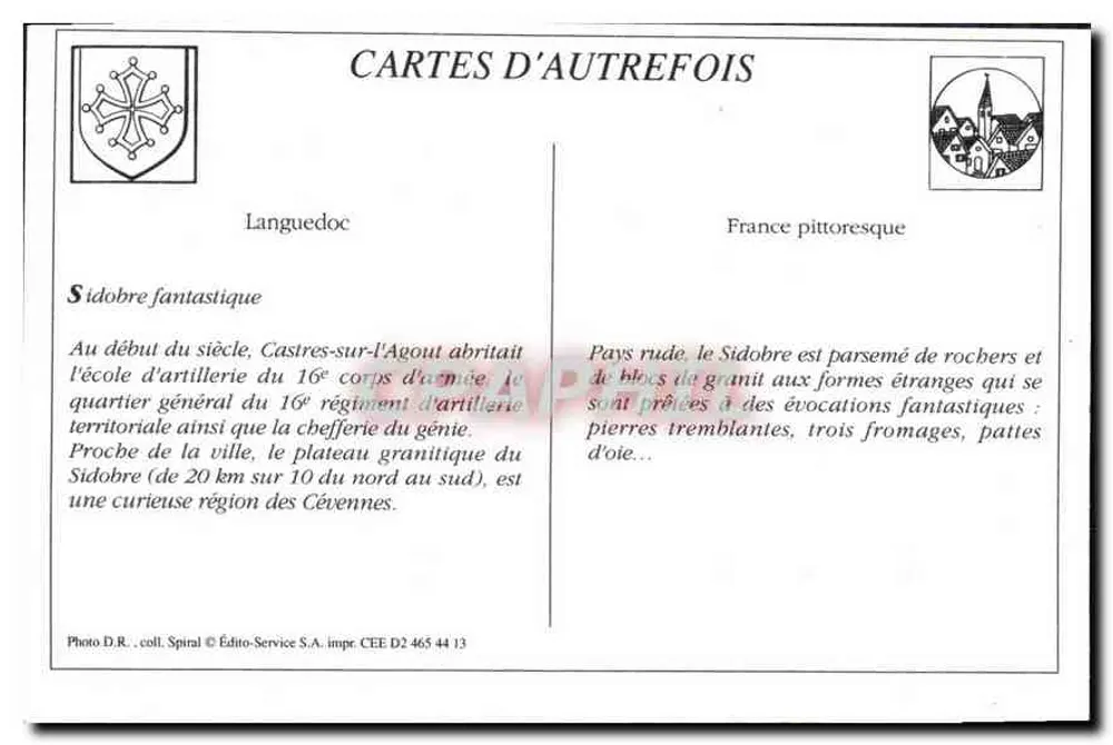 Artillerie — Pferdegezogene Batterien am Rocher Tremblant — Verlag Raynaud, Bazar du Mail, Castres - Farn - Rückseite