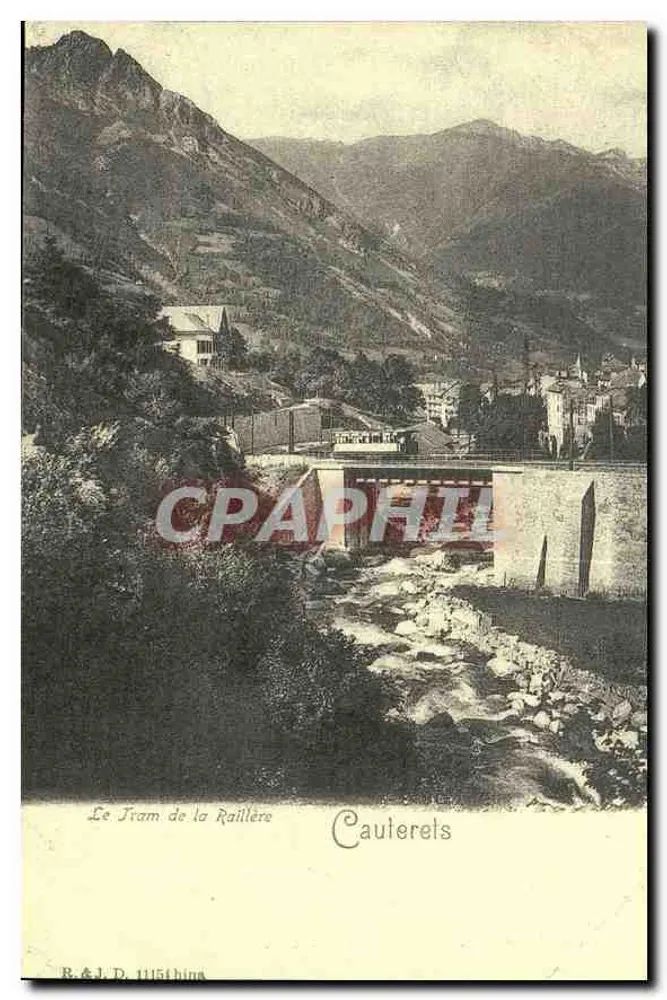 O Trem da Raillière — Cauterets — B. & J. D. 1115thine - Frente