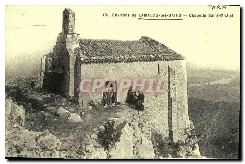 Um LAMALOU-les-BAINS — Kapelle Saint-Michel — Richard J. Foto. Verlag - Vorderseite