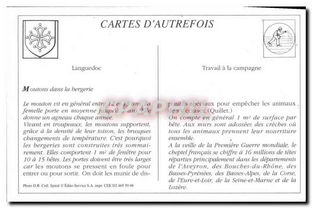 Ax-les-Thermes — A Pastoral Scene — Editor D.R. Spiral - Verso