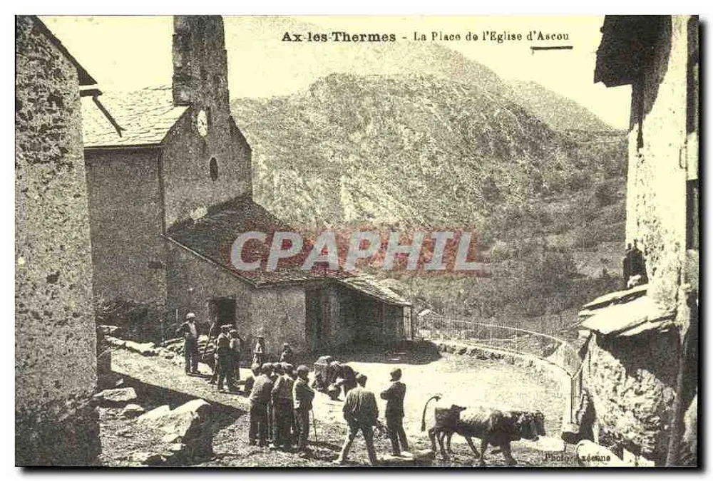 Ax-les-Thermes - Die Place der Kirche von Ascou — Photo Aziéne - Vorderseite