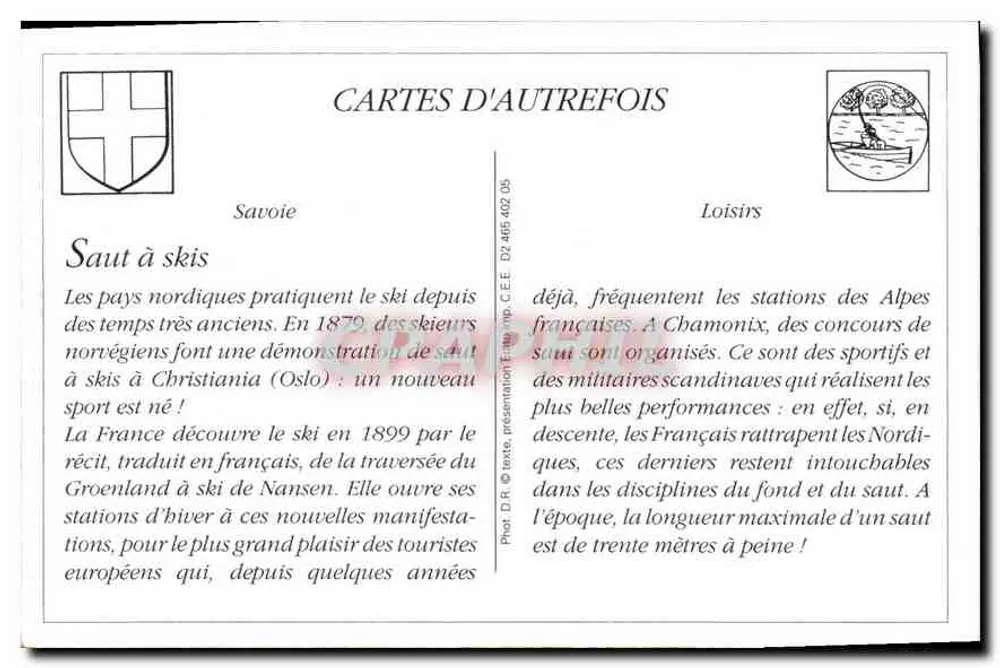 Le Saut — Prova de Esqui — Genebra — J. J. 5588 — Jullien frères, Editores, Genebra - Verso