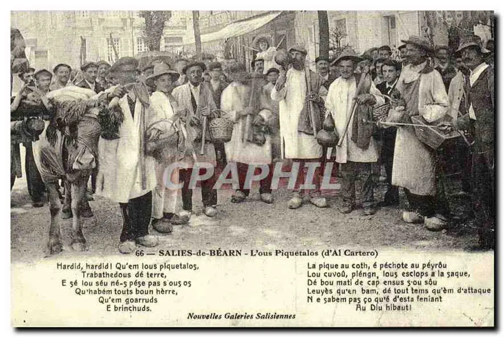 Salies-de-Béarn — Les Pique-talos (d'Al Cartero) — Nouvelles Galeries Salisiennes - Vorderseite