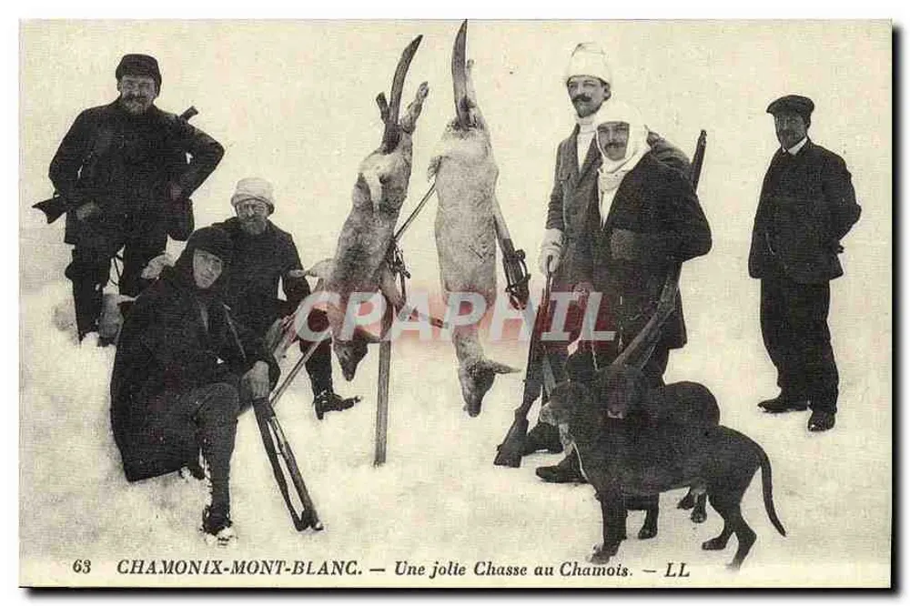 Chamonix-Mont-Blanc — Eine schöne Chamoisjagd — LL - Vorderseite