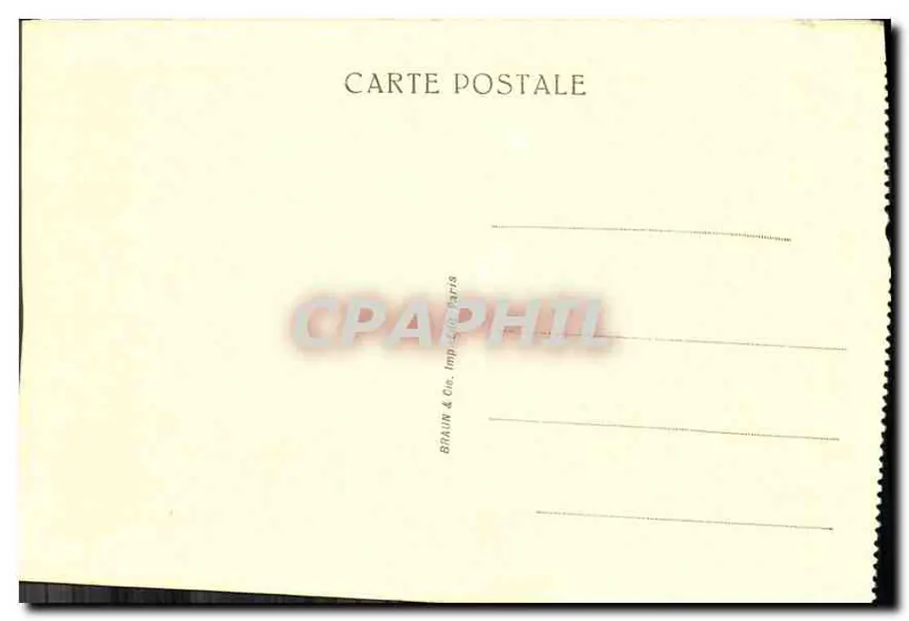 Interior do Museu de Chantilly — Grade — editor Billaun & Cie, Paris - Verso
