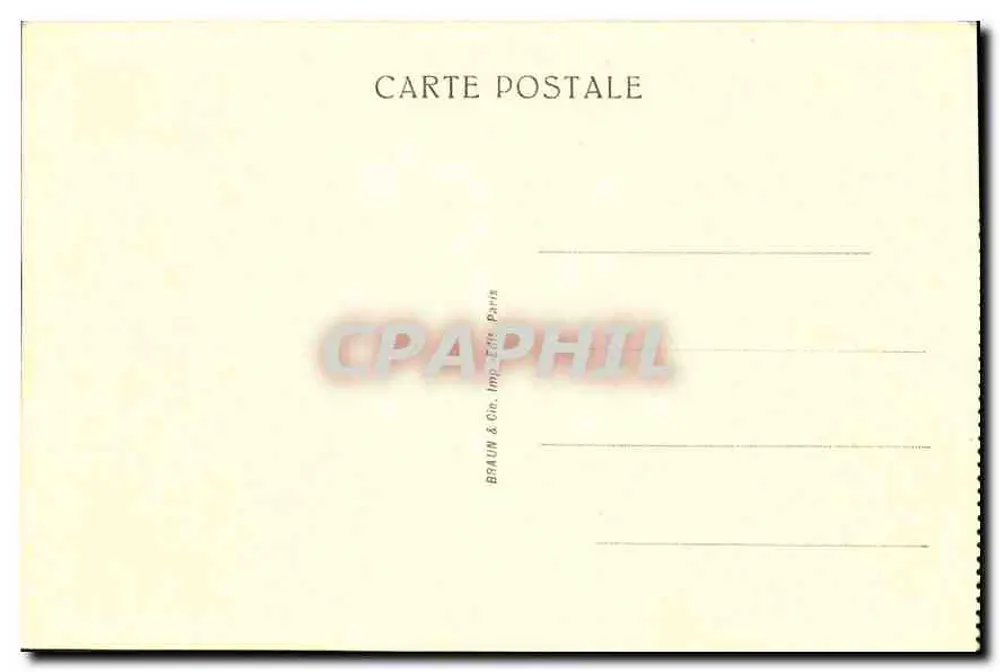 Museu de Chantilly — A entrada e a capela — Braun & Cie, Paris - Verso