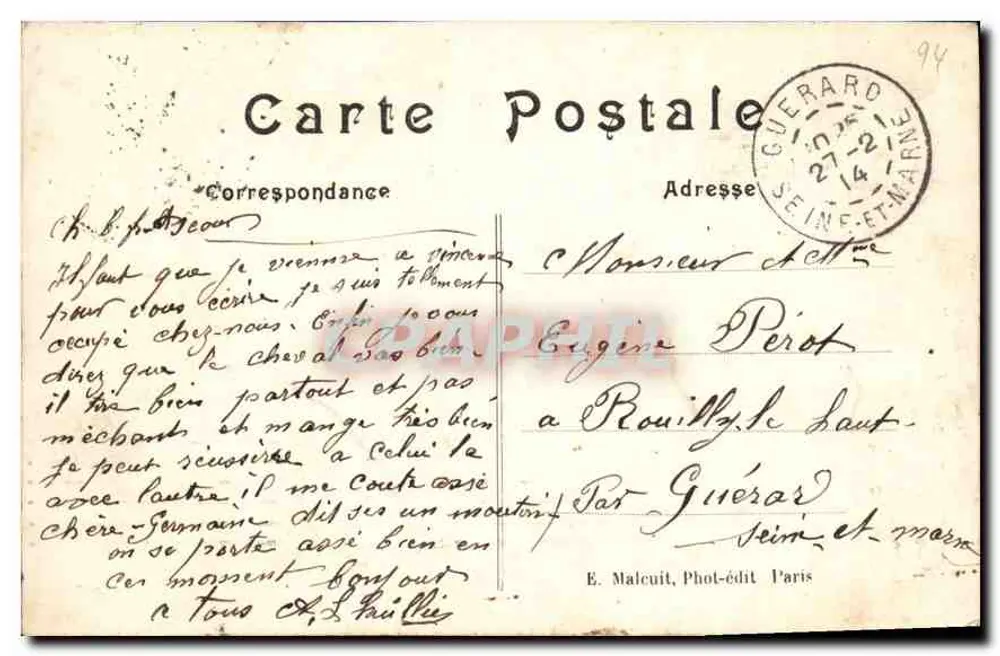 Vincennes — Die Kapelle des Alten Schlosses und ihre Skulpturen — E. M. - Rückseite