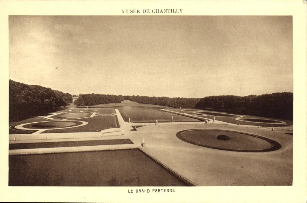 Museu de Chantilly — O Grand Parterre — Braun & Cie, Paris - Frente