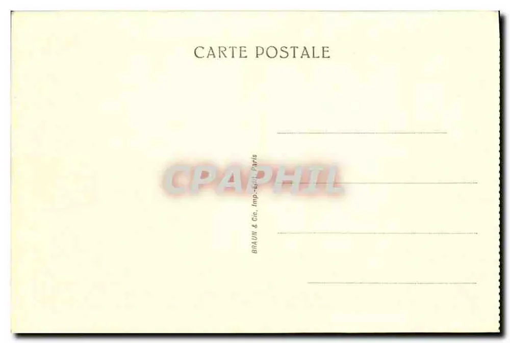 Museu de Chantilly — O Canal dos Brochets — Braun & Cie, Paris - Verso