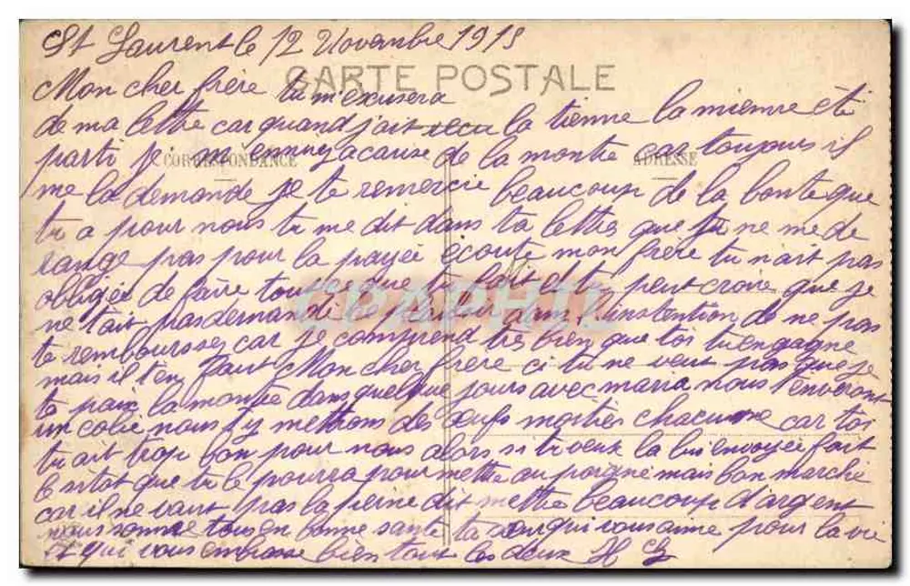 Rocamadour - O Pauvire — Fototipia Larousse Frères Toulouse — N° 2 - Verso