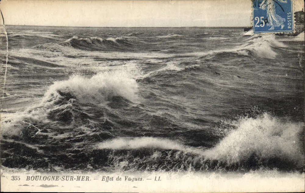 Boulogne-sur-Mer — Effetto di onde — L.I. — n°355 - Recto