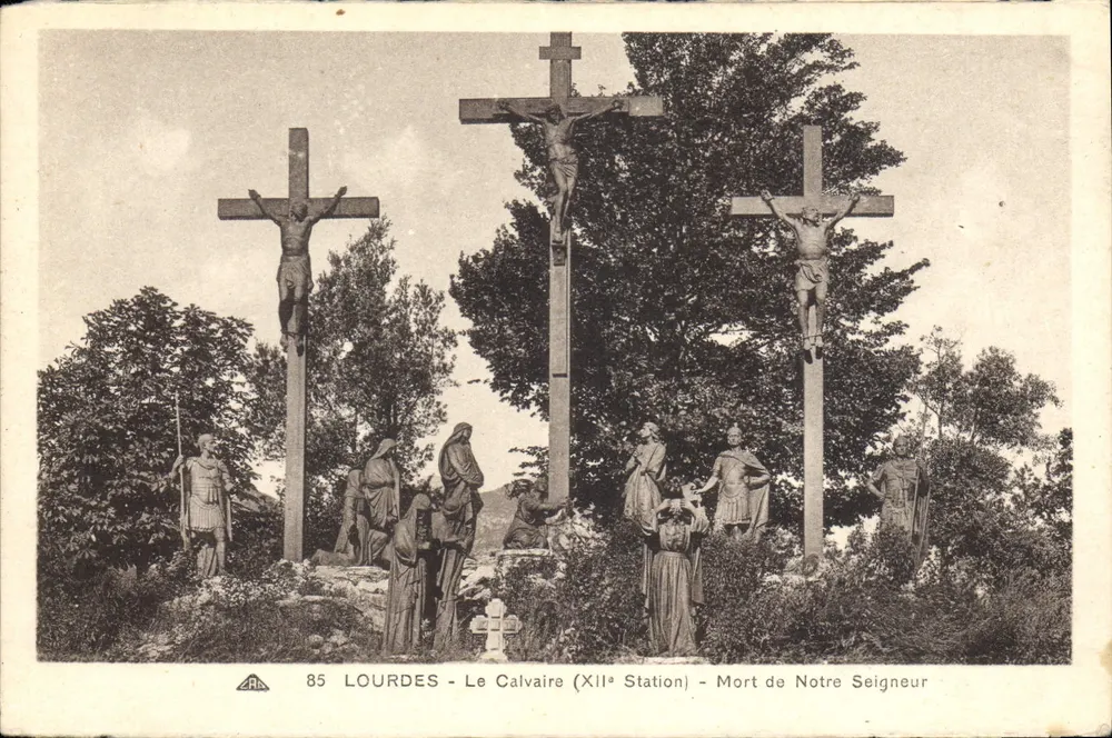 Lourdes - Der Calvarienberg (12. Station) - Tod unseres Herrn - Vorderseite