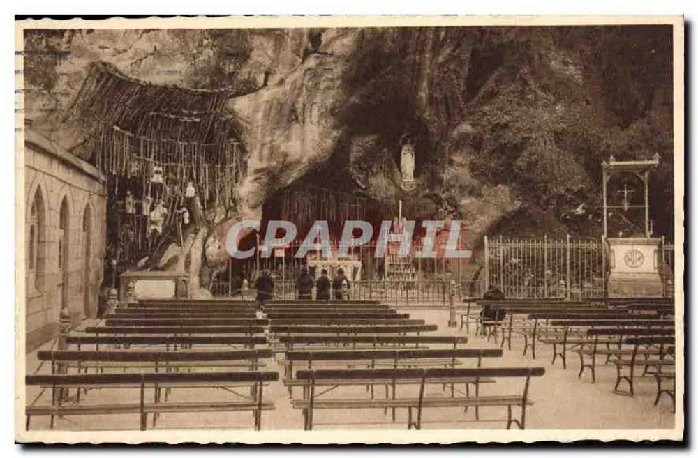 A Gruta Milagrosa — Lourdes — Edição Photo Nollier, n°46 - Frente