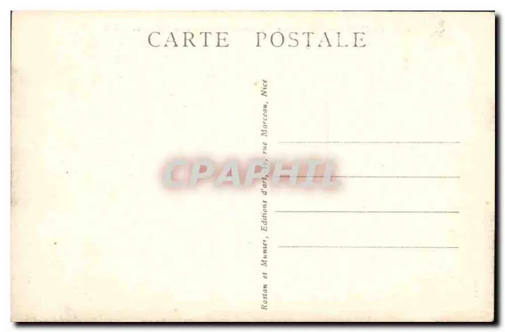 CANNES — Ansicht vom Restaurant de la Réserve - RM - Rückseite