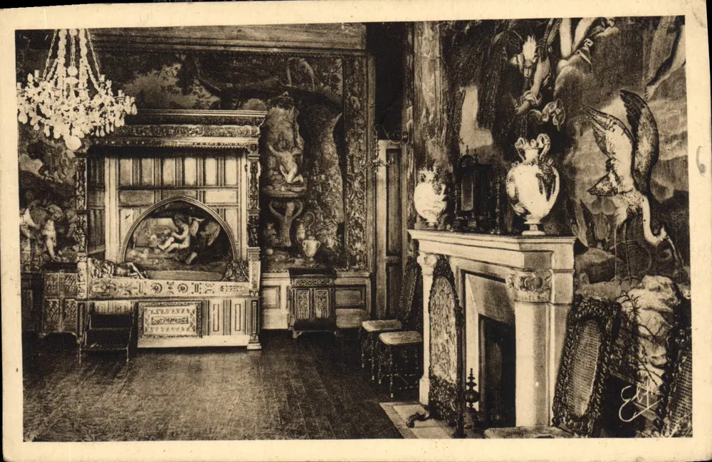 Quarto de Jeanne d'Alouette — O Castelo de Pau — Héliogravure Labouchère, Toulouse - Frente