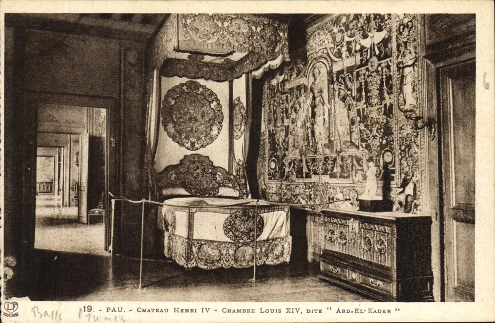 Pau - Schloss Henri IV - Zimmer von Louis XIV, genannt "Abd-El-Kader" - Vorderseite
