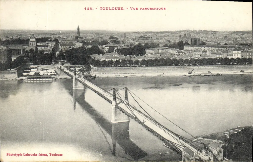 Toulouse - Vista panorâmica — Fototipia Labouche frères, Toulouse, n°128 - Frente