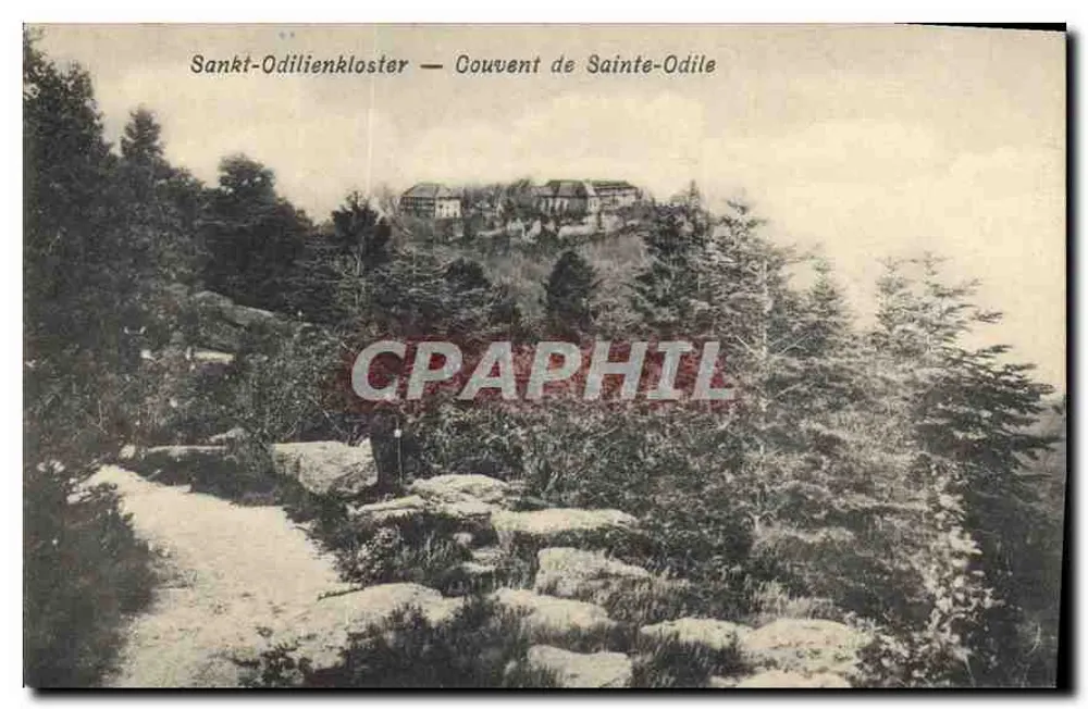 Mosteiro de São Odilo — Couvent de Sainte-Odile — editor Felik Luib, Strasbourg - Frente