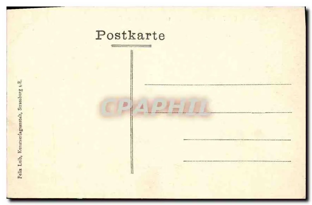 Mosteiro de São Odilo — Couvent de Sainte-Odile — editor Felik Luib, Strasbourg - Verso