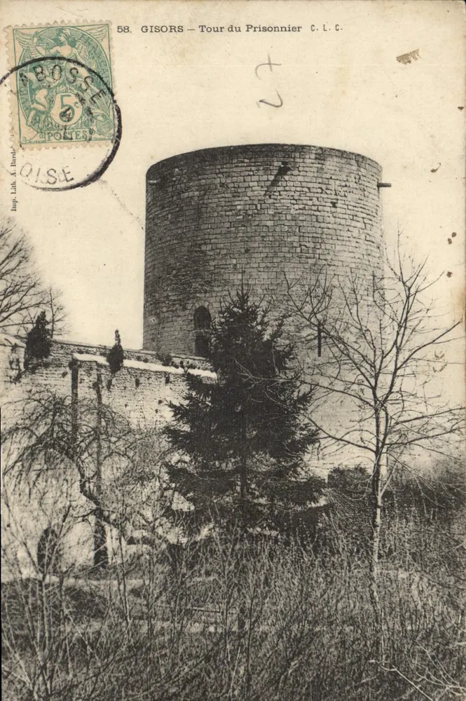 Gisors – Tour du Prisonnier — C.L.C. — Imp. Lith. A. Darlot - Awers