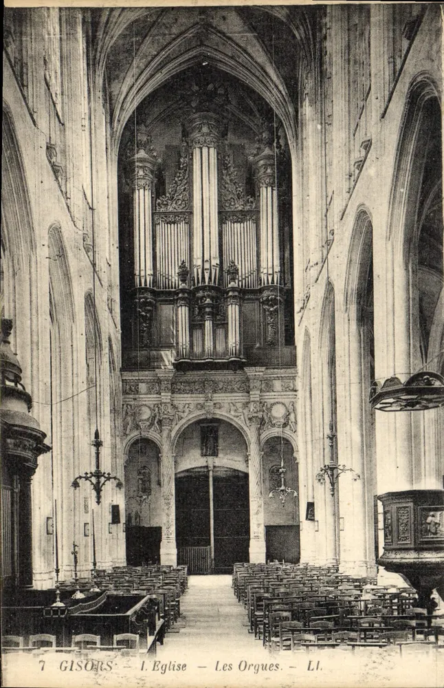 Gisors — A Igreja — Os Órgãos — LL. - Frente