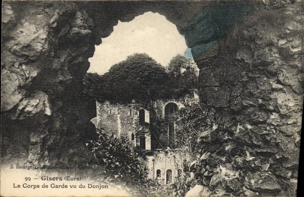 Corpo de Guarda visto do Donjon — Gisors (Eure) — J. Bourgeix, livreiro-editor, Gisors - Frente