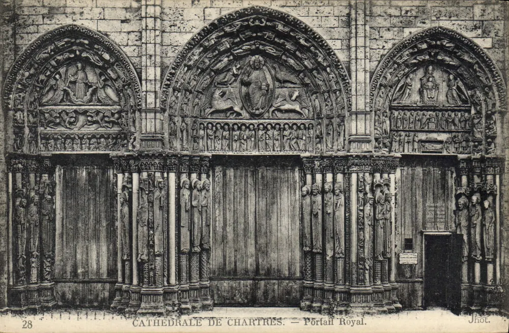 Catedral de Chartres — Portal Real — Jhot, n°28 - Frente