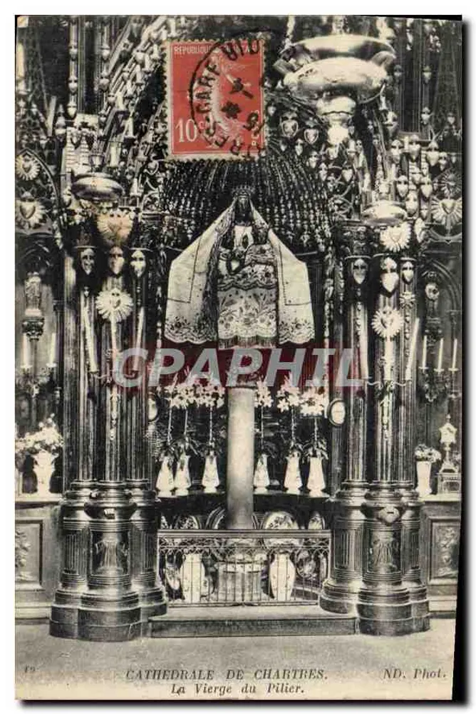 Kathedrale von Chartres — Die Jungfrau am Pfeiler — ND. Phot. - Vorderseite
