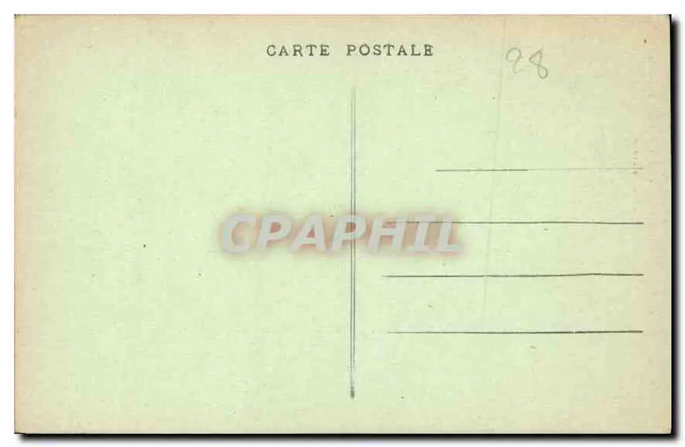 Catedral de Chartres (E.-et-L.) — Portal Ocidental, O Tímpano da Baia da Direita — editor Alphonse Focennit, n° 491 - Verso