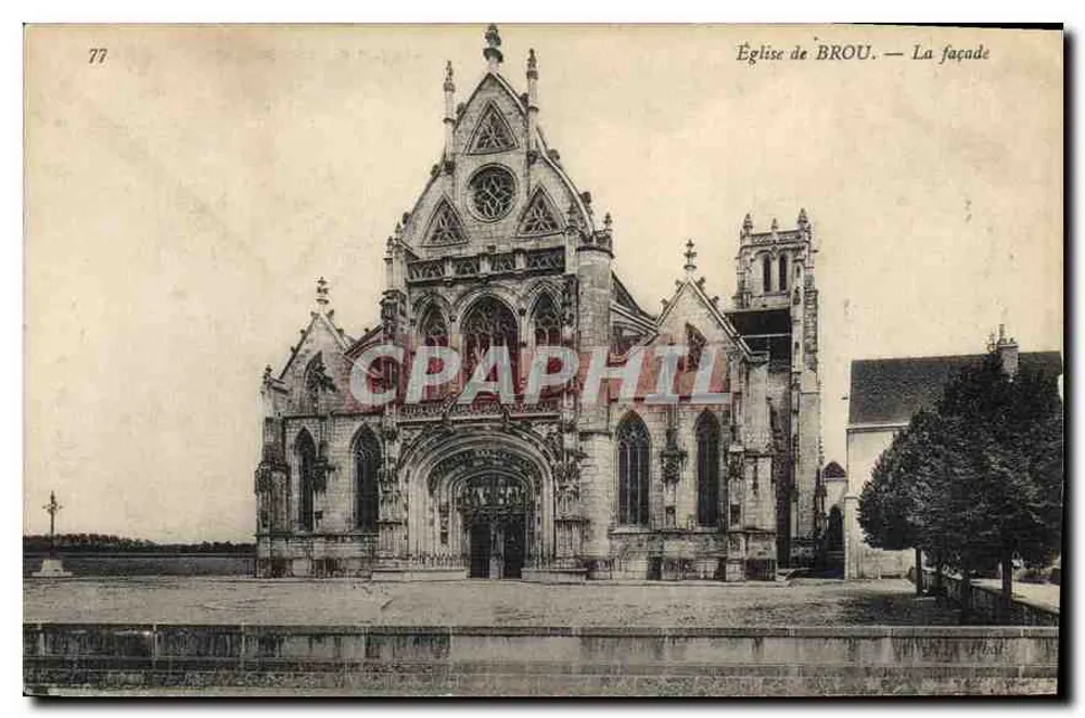Igreja de Brou — A fachada — Editor não identificado, n° de série 77 - Frente