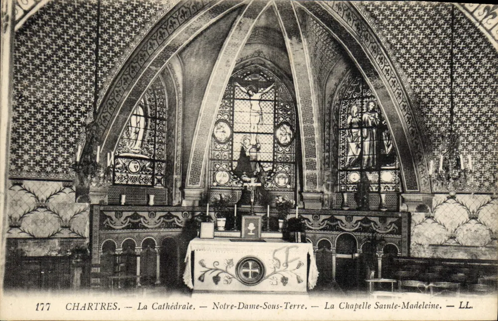 Chartres — Die Kathedrale — Notre-Dame-Sous-Terre — Die Kapelle Sainte-Madeleine — LL. — n° 177 - Vorderseite