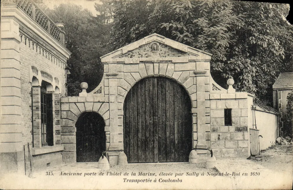 Alte Tür des Hôtel de la Marine — Verlag Cliché A. Berhault, n° 315 - Vorderseite