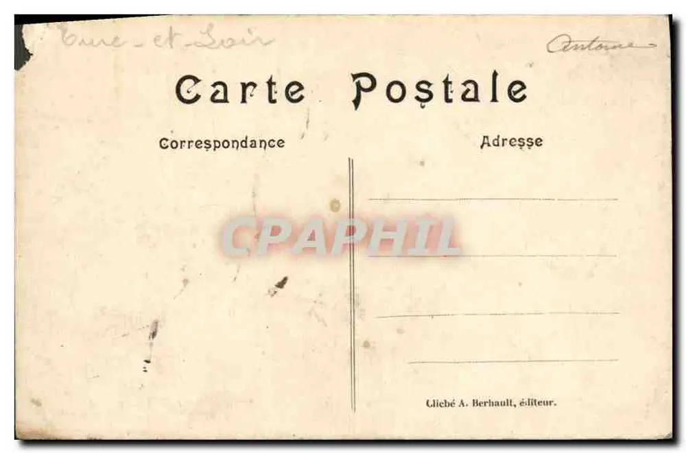 Alte Tür des Hôtel de la Marine — Verlag Cliché A. Berhault, n° 315 - Rückseite