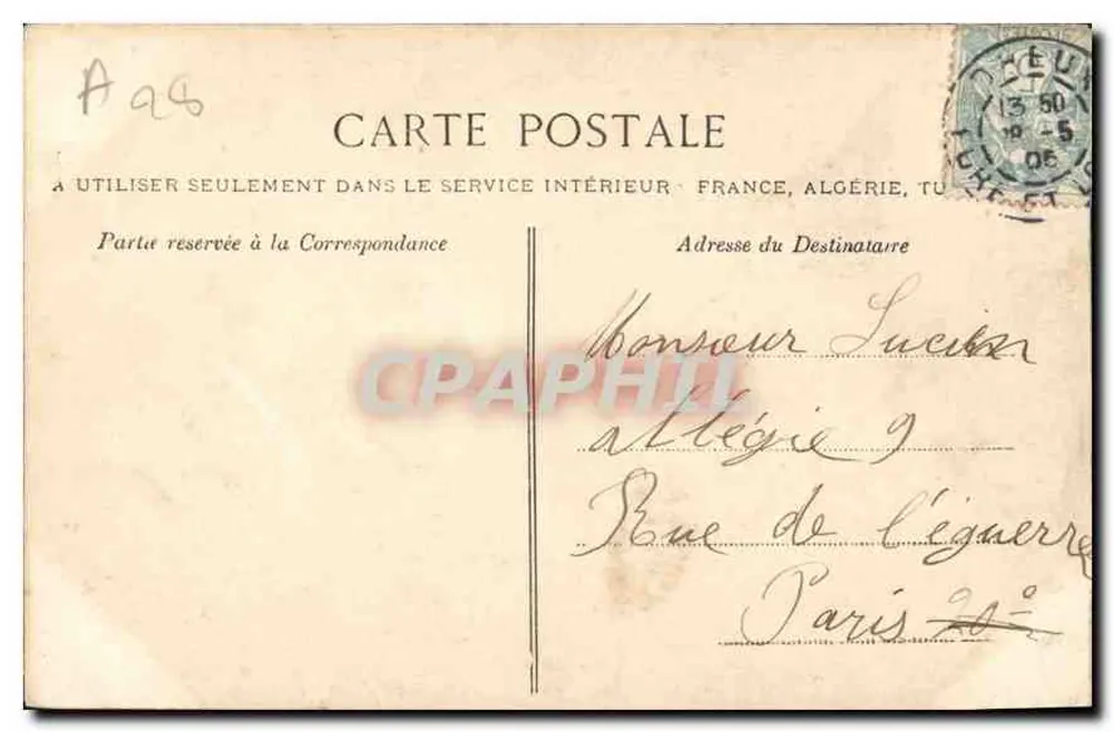 Dreux — Porta do antigo castelo — La C.P. n°27 - Verso