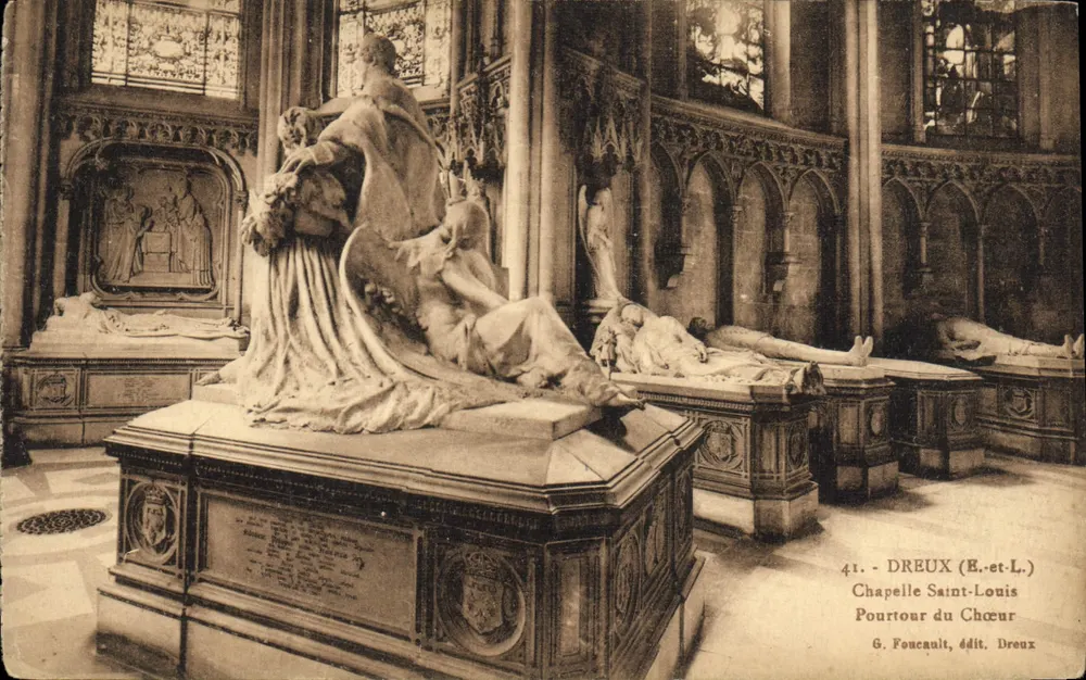 Kapelle Saint Louis — Blick auf den Chor — G. Foucault, Verlag Dreux - Vorderseite