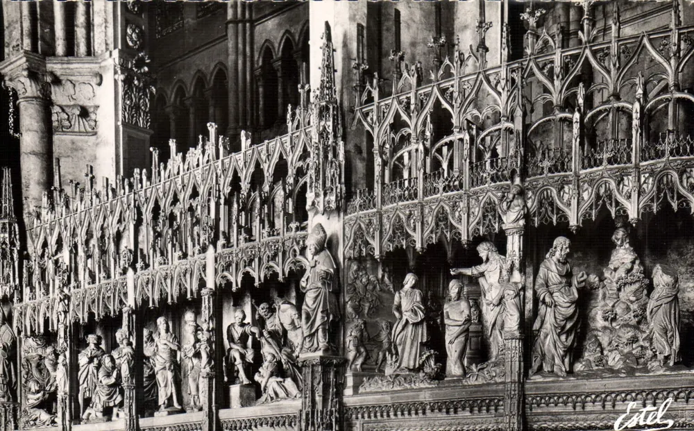 Kathedrale von Chartres — Details des Chorumschlags (16. Jahrhundert) — Estel - Vorderseite