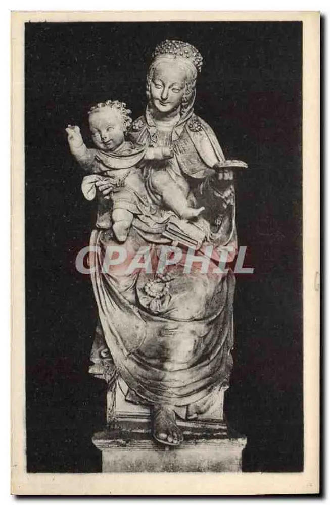 Adoración de los Reyes Magos — Catedral de Chartres — Editor ET. Houvet - Anverso