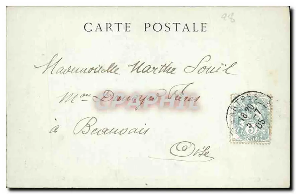 Kathedrale von Chartres — Fragment des Chorwegs, 17. Jahrhundert — Collections ND. Fot. Ferro - Rückseite