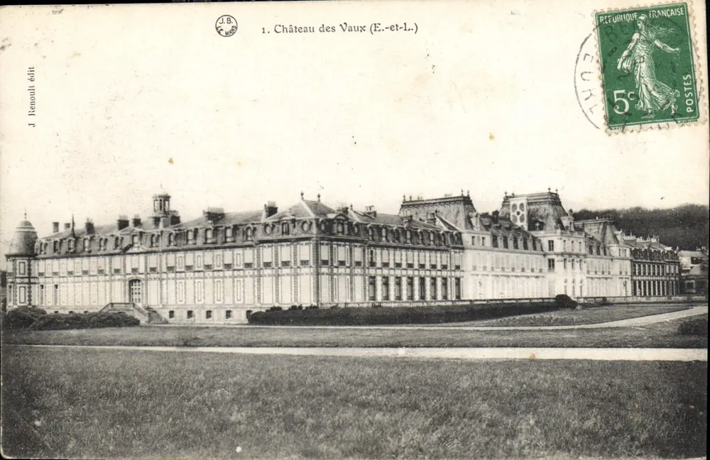 Castelo de Vaux (E.-et-L.) — vista panorâmica — J. Renoull editor - Frente