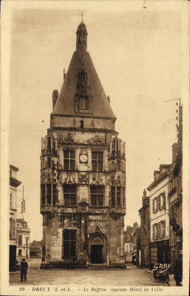 Dreux (E.-et-L.) — Ansicht des Glockenturms (ehemaliges Rathaus) — Gaby, n°29 - Vorderseite